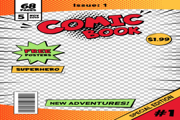 Download Comic Book Cover Page Template - Comic book Collection