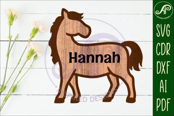 Download Horse Outline Two Layer Name Sign - Two layer name sign Collection