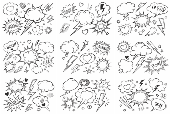 Download Comic Book Elements – Speech Bubbles - Comic book Collection