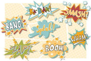 Download Superhero Comic Book Overlays - Comic book Collection