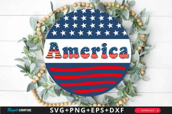 Download America Svg Design, Patriotic Door Sign - Patriotic door sign Collection